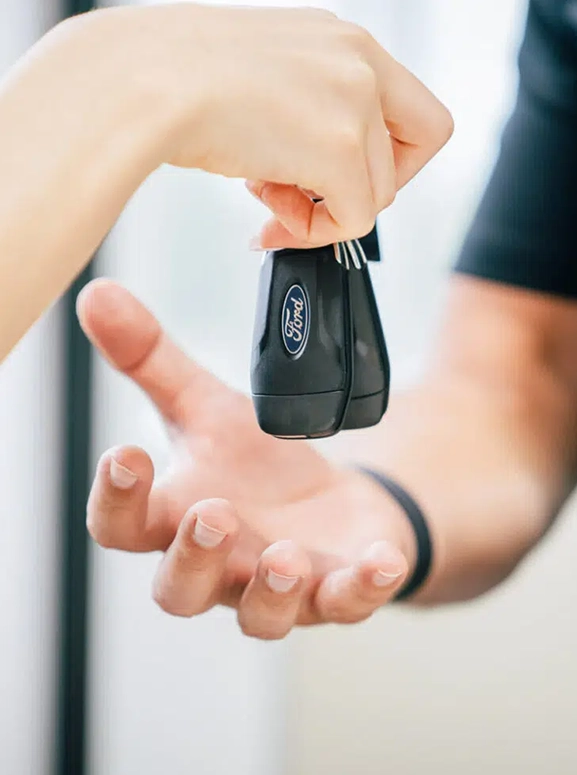 keys being handed over to customer in Boston